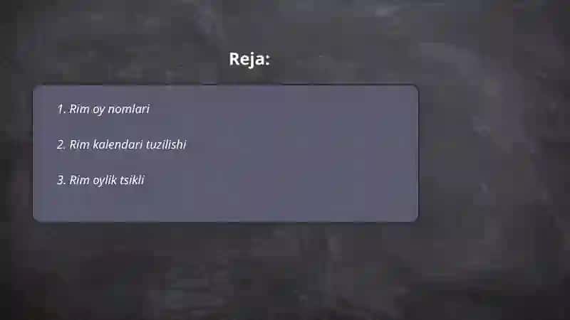 Rim sonlari.rim kalendari 2