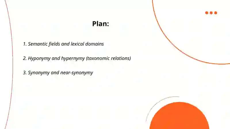 Semantic classification of words 2