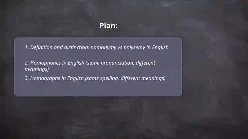 Homonym and Polysemy 2