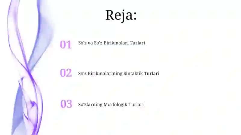 Soʻz-gaplar, ularning turlari 2