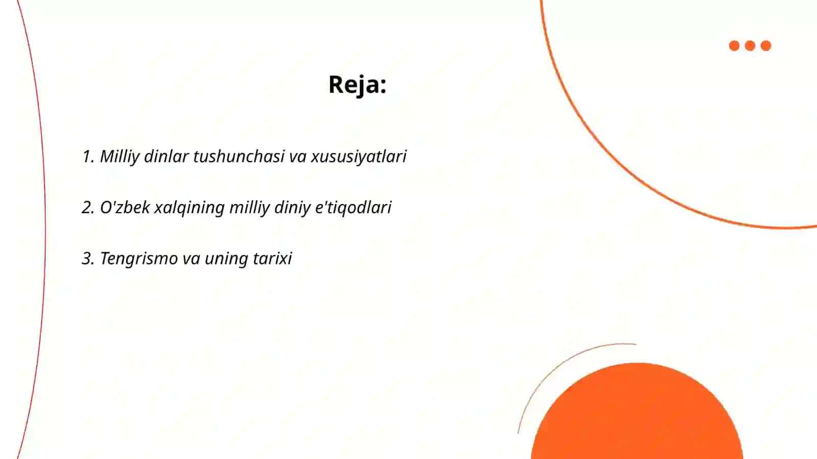 Milliy dinlar 2