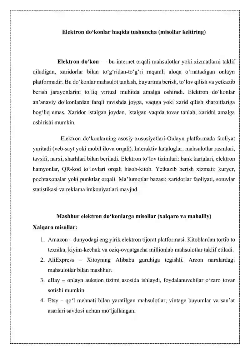 Elektron do‘konlar 2