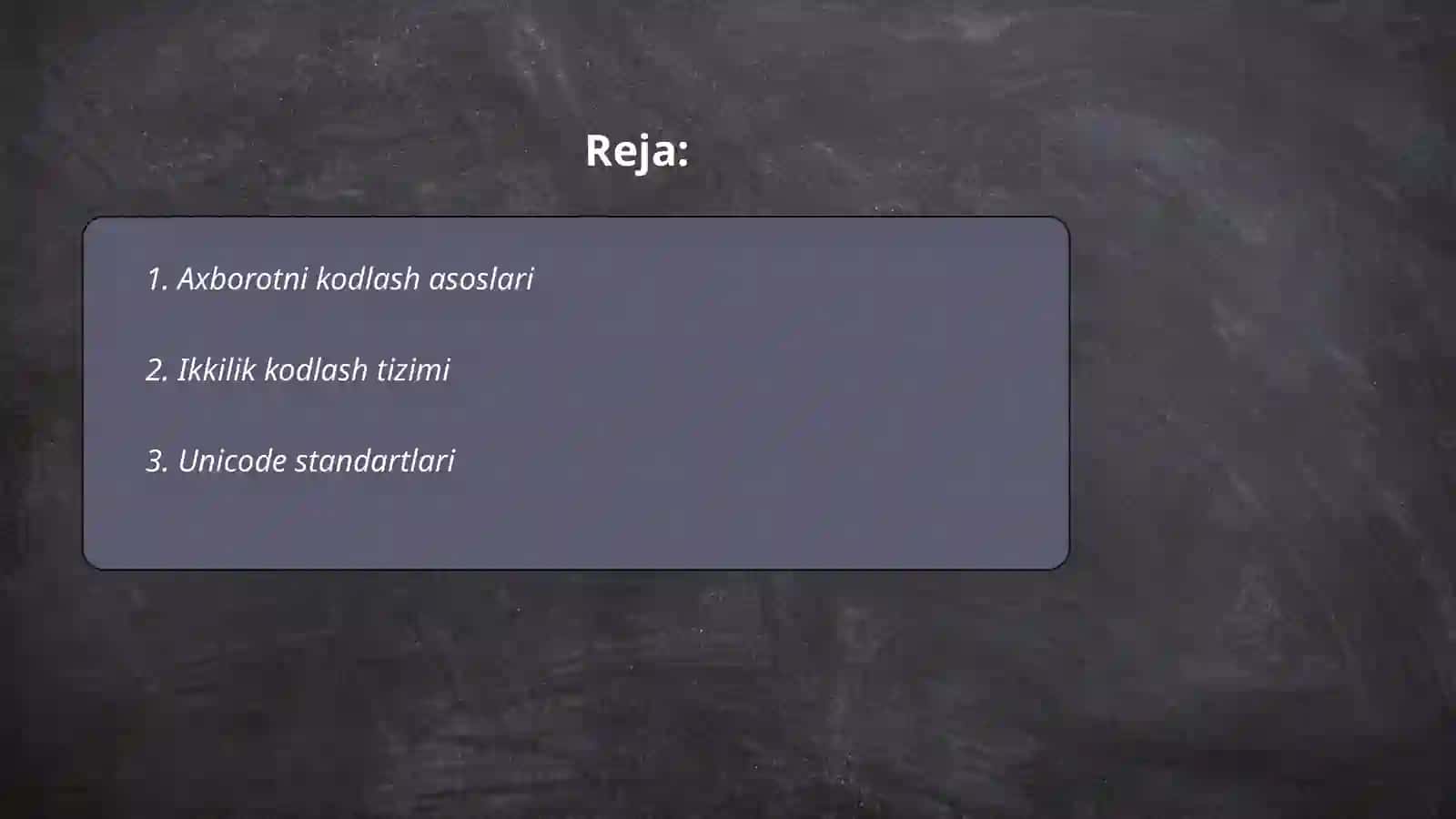 Axborotni kodlash turlari 2
