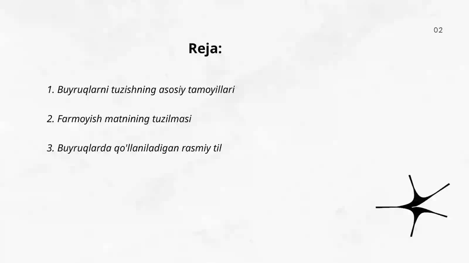 Farmoyish matni namunalarini tayyorlash 2