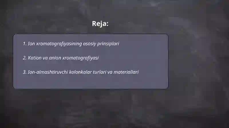 Ion xromotografiyasi 2