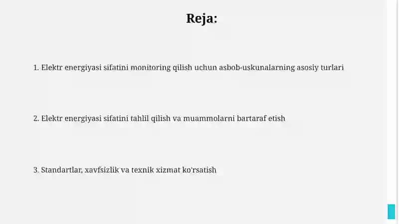Elektr energiyasi sifatini nazorat qilishda aspob uskunalar 2