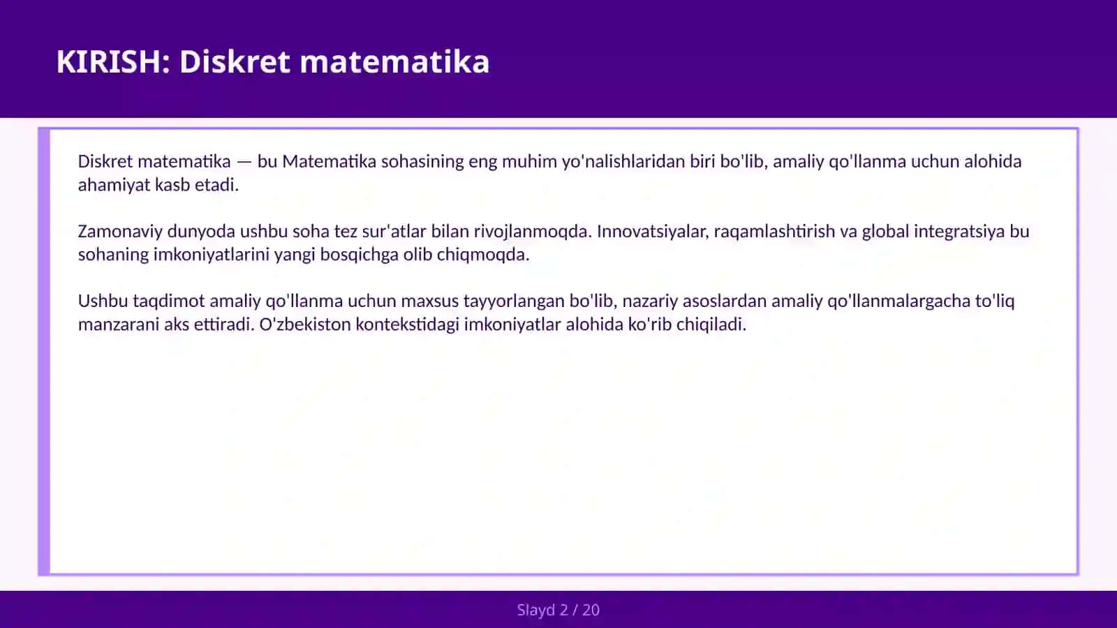 DISKRET MATEMATIKA 2