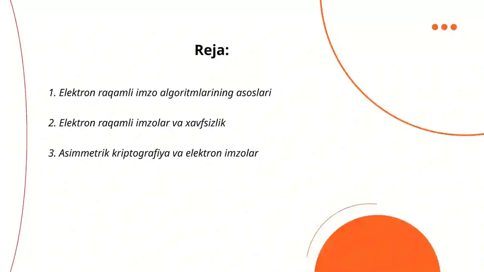 Elektron raqamli imzo algoritmlarining bardoshliligi 2