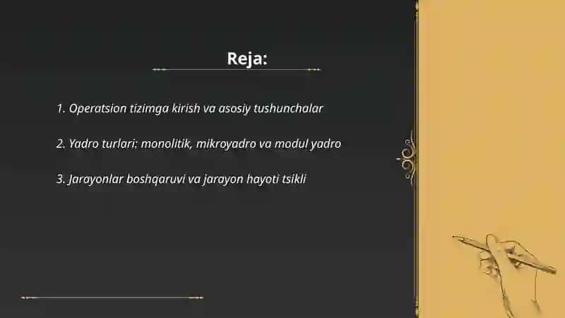 Operatsion tizimlar 2