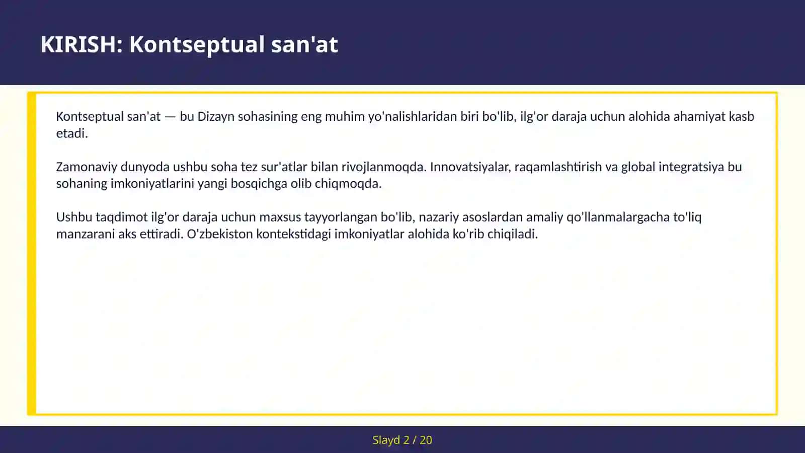 Kontseptual San'at 2