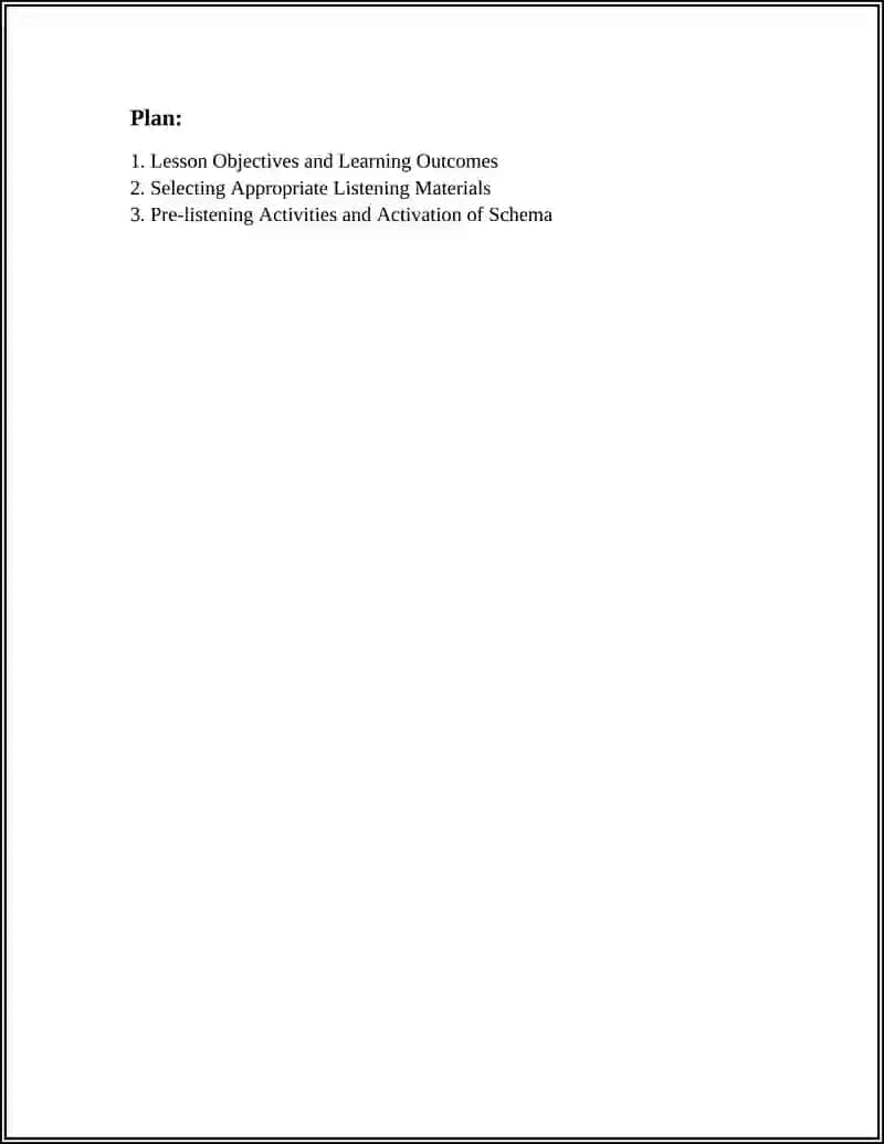 TEACHING LISTENING LESSON PLAN 2