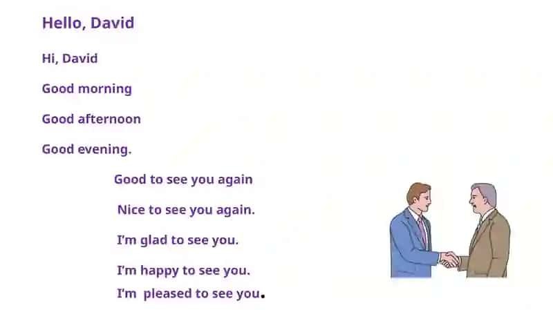 Basic English greetings 2