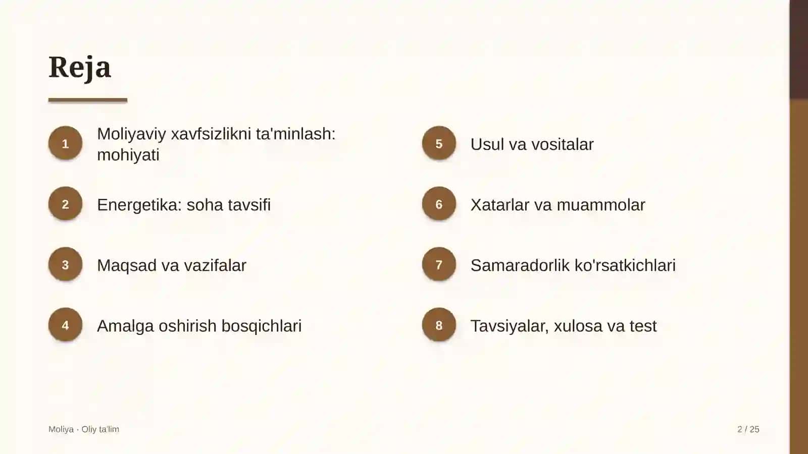 Energetikada moliyaviy xavfsizlikni ta'minlash 2