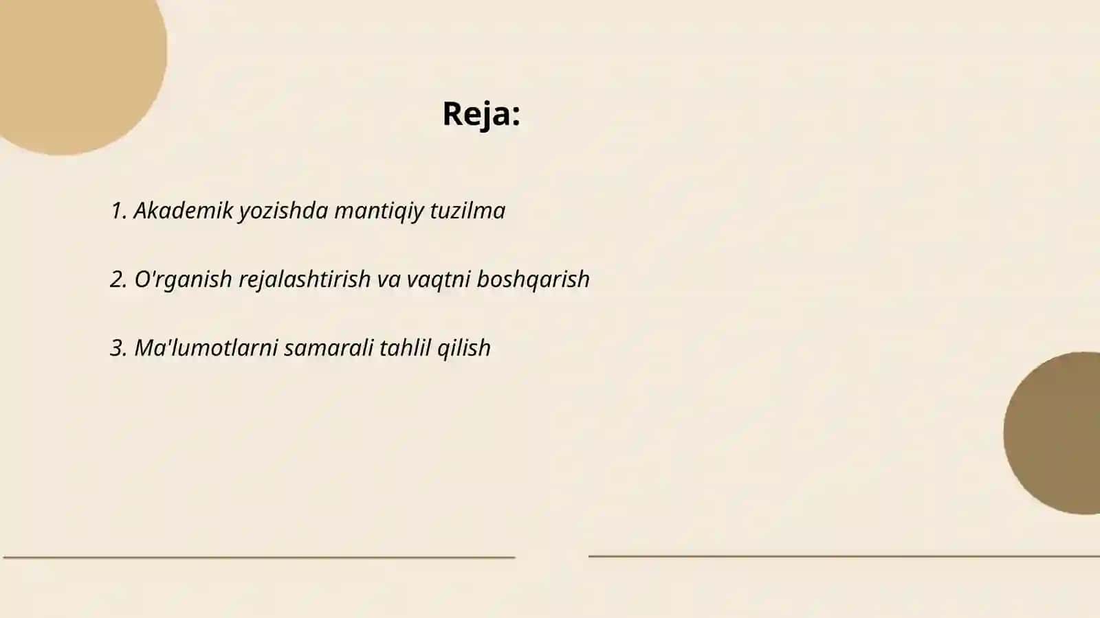 Akademik yozish va samarali amalga oshirish omillari 2