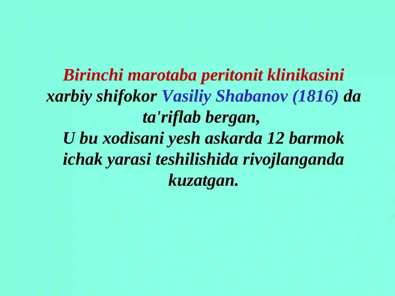 O‘tkir peritonit 2