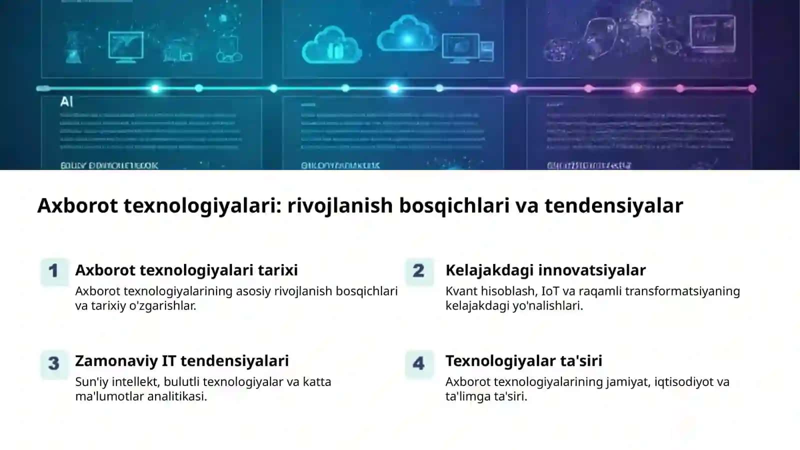 Axborot tizimlari va texnologiyalari 2