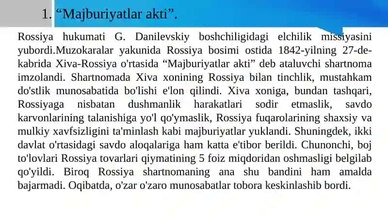 Majburiyatlar akti 2