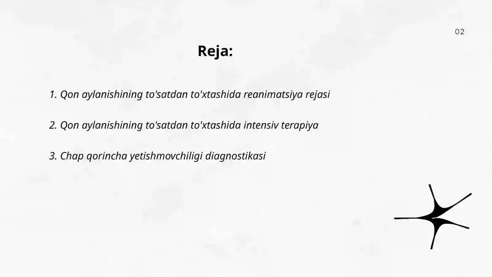 Reanimatsiya va intensiv terapiya 2