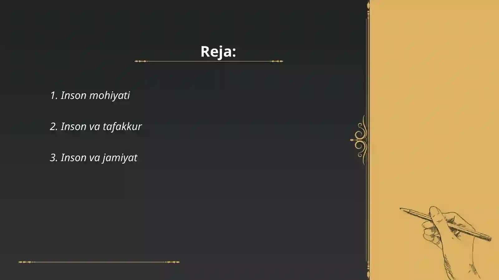 Inson Falsafasi 2