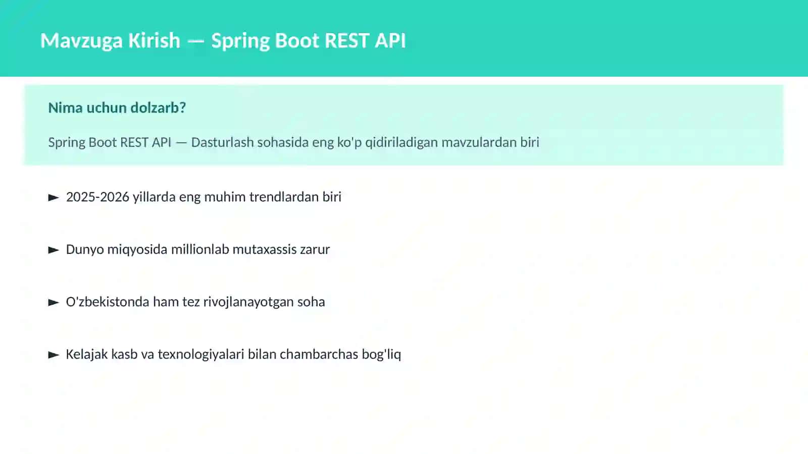 Spring Boot REST API 2