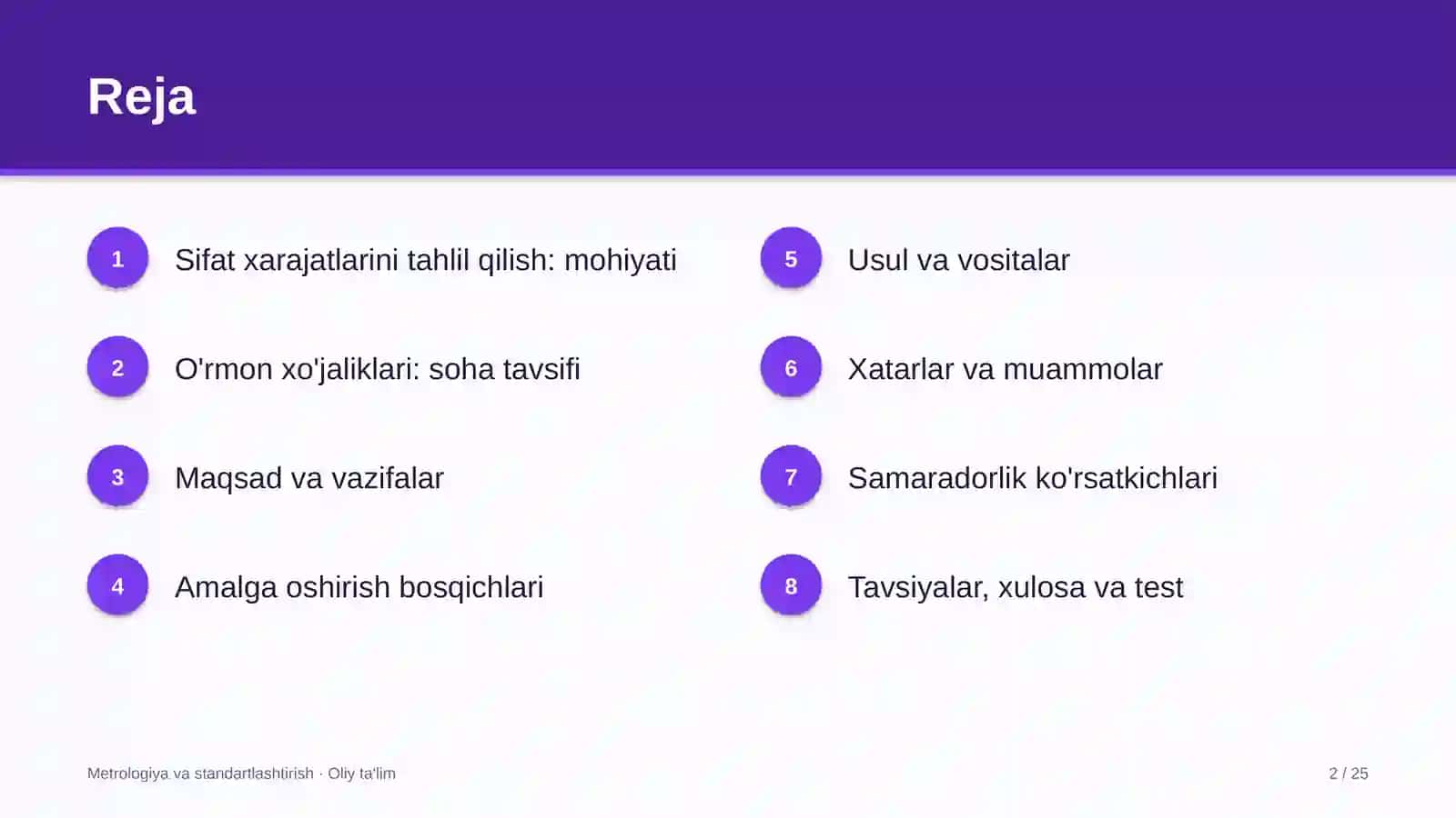 o'rmon xo'jaliklarida sifat xarajatlarini tahlil qilish 6048 2