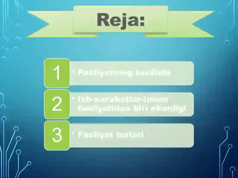 Faoliyat va uning turlari 2