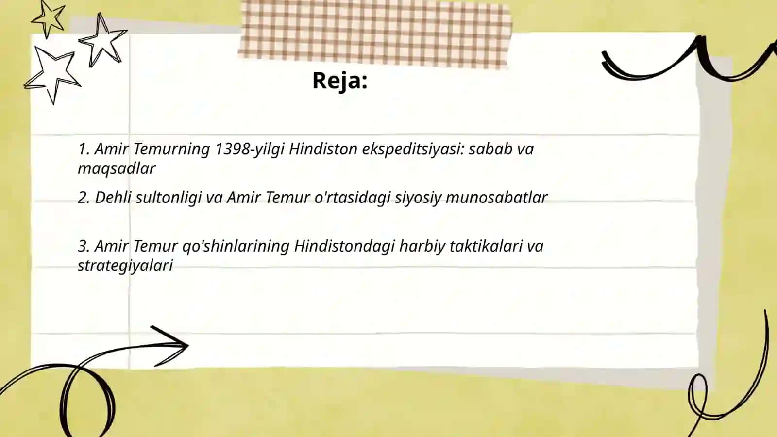 Amir Temurning Tashqi Siyosati 2