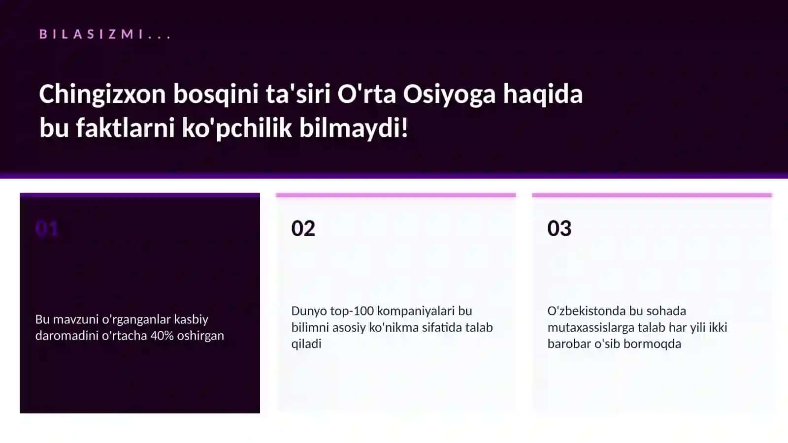 Chingizxon bosqini ta'siri O'rta Osiyoga 2