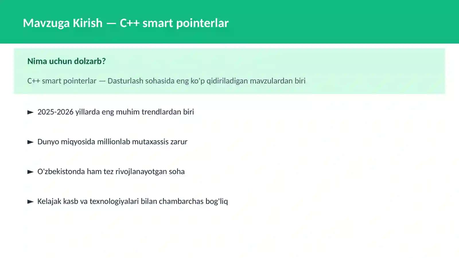 C++ smart pointerlar 2