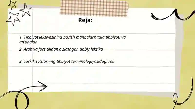 Tibbiyot leksiyasining boyish manbalari 2