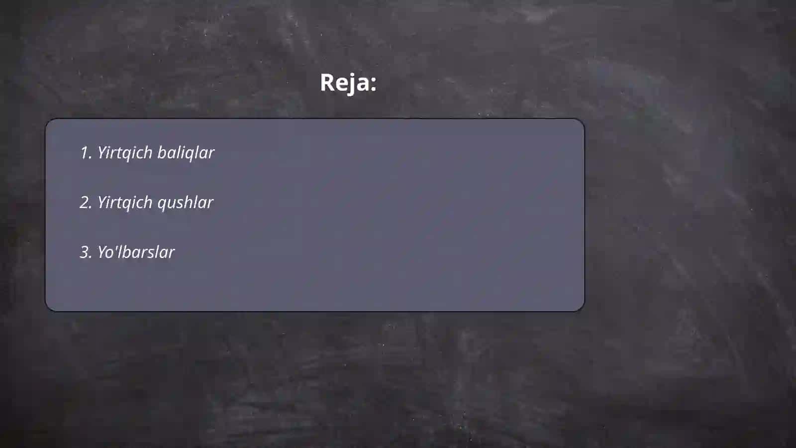 Yirtqich baliqlar 2