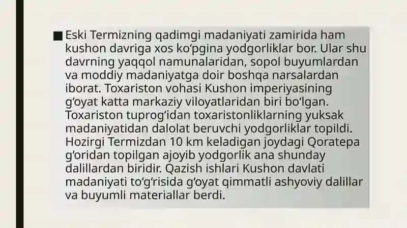 Eski Termiz 2