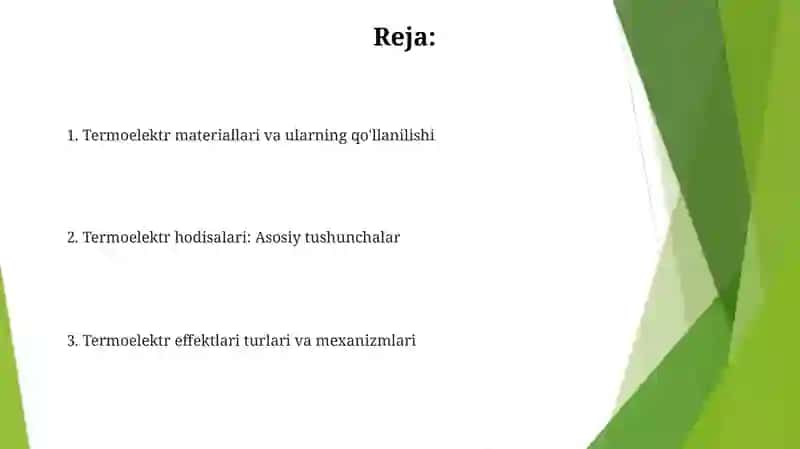 Termoelektr hodisalari 2