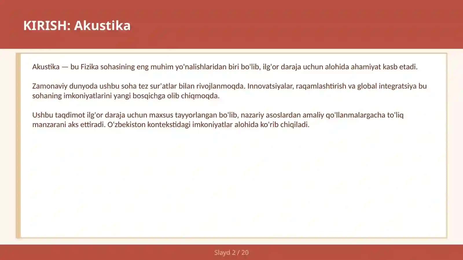 Akustika 2