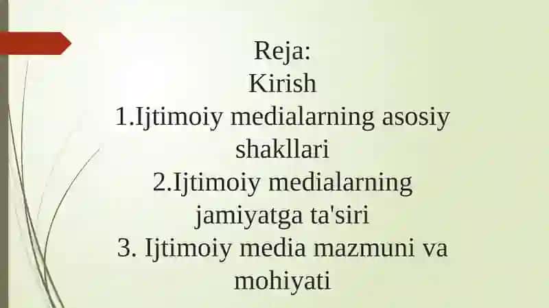 Medialarning ijtimoiy mazmuni 2