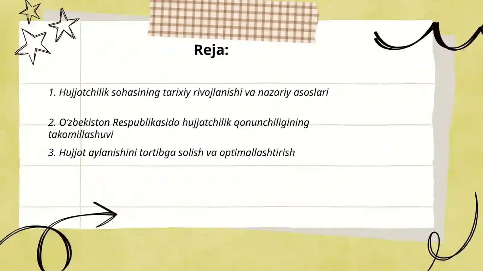 Hujjatchilikning takomillashuvi 2