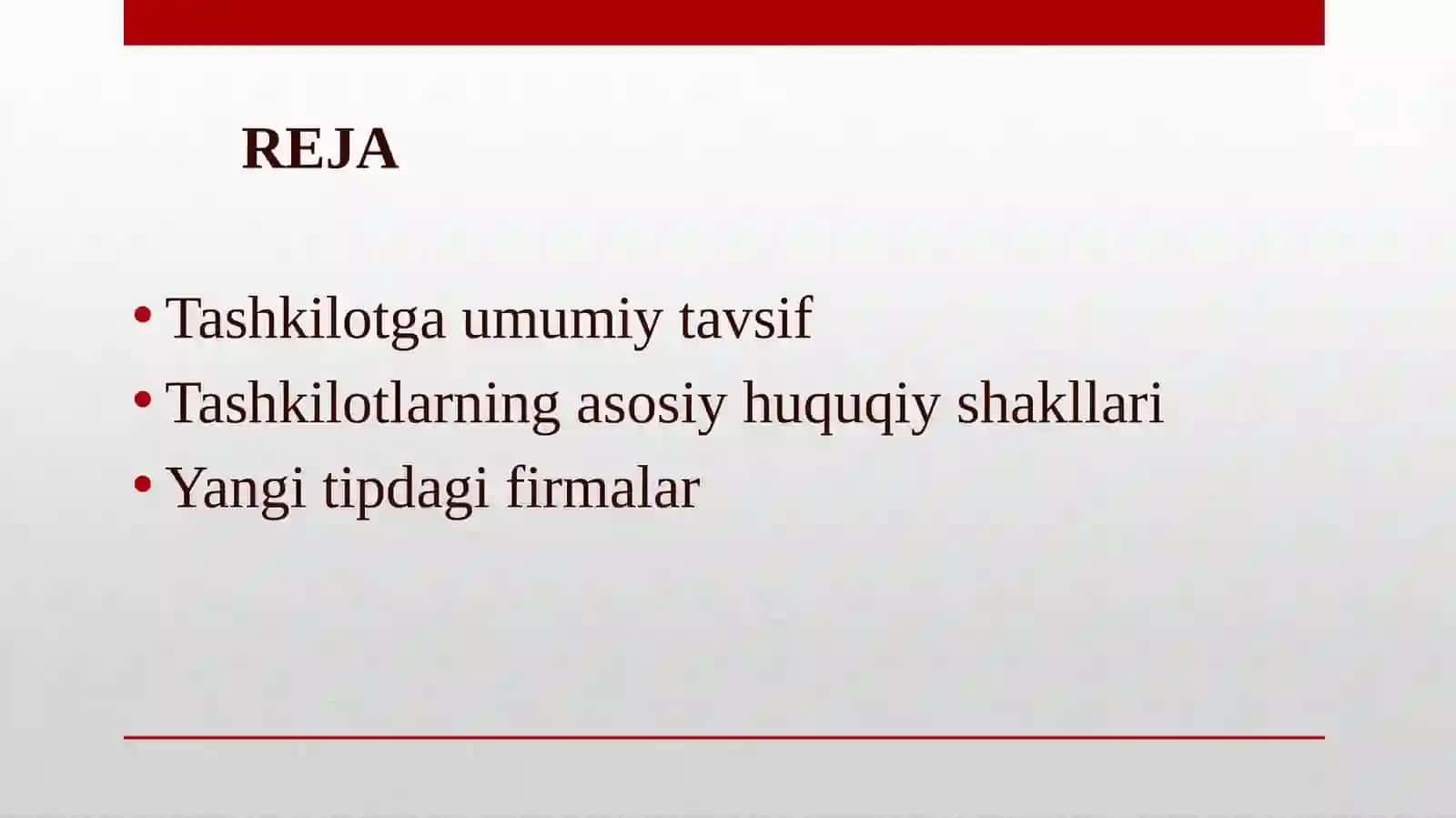 TASHKILOT VA ULARNIboshqarish 2