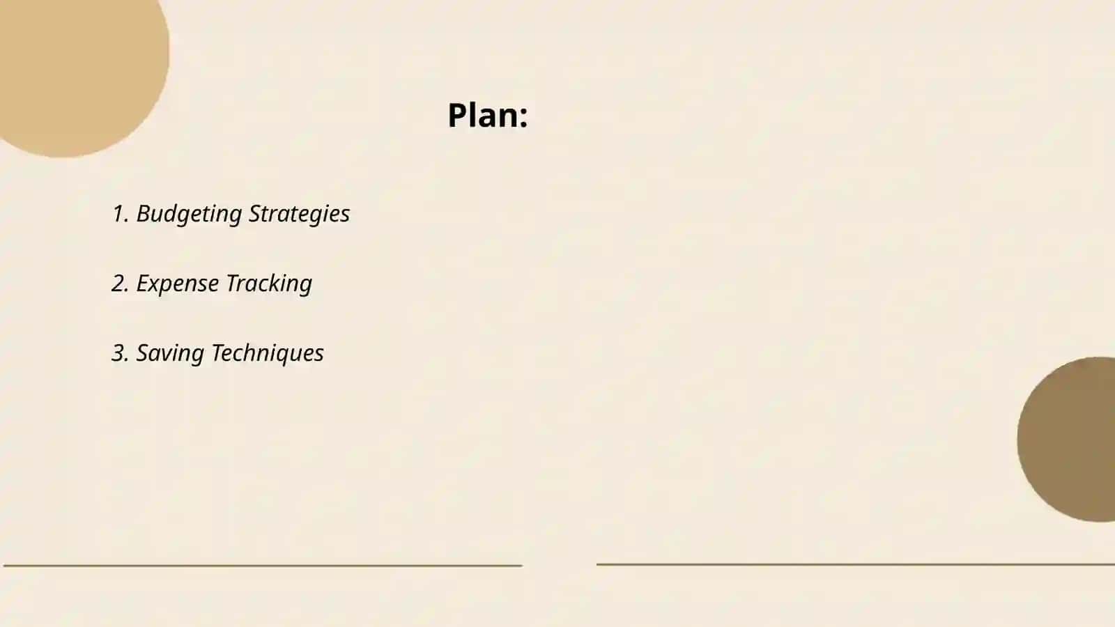 Managing your finances 2