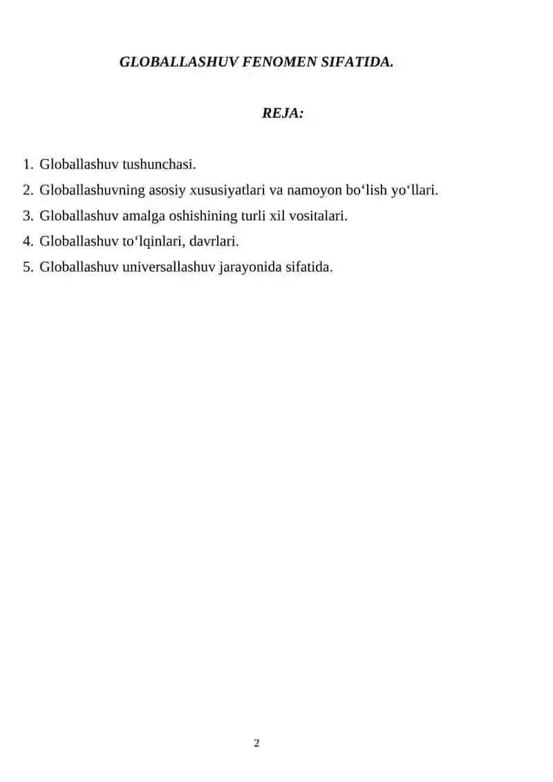 GLOBALLASHUV FENOMEN SIFATIDA 2