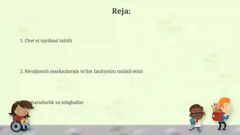Kelajakdagi istiqbollar 2