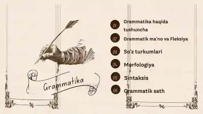 Grammatika haqida tushuncha 2