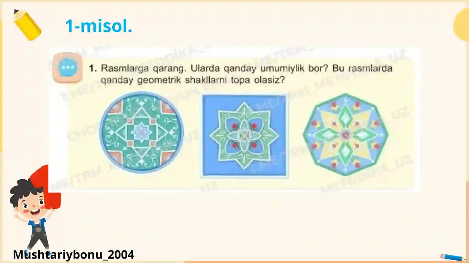 109- Mavzu:O’q simmetriya 2