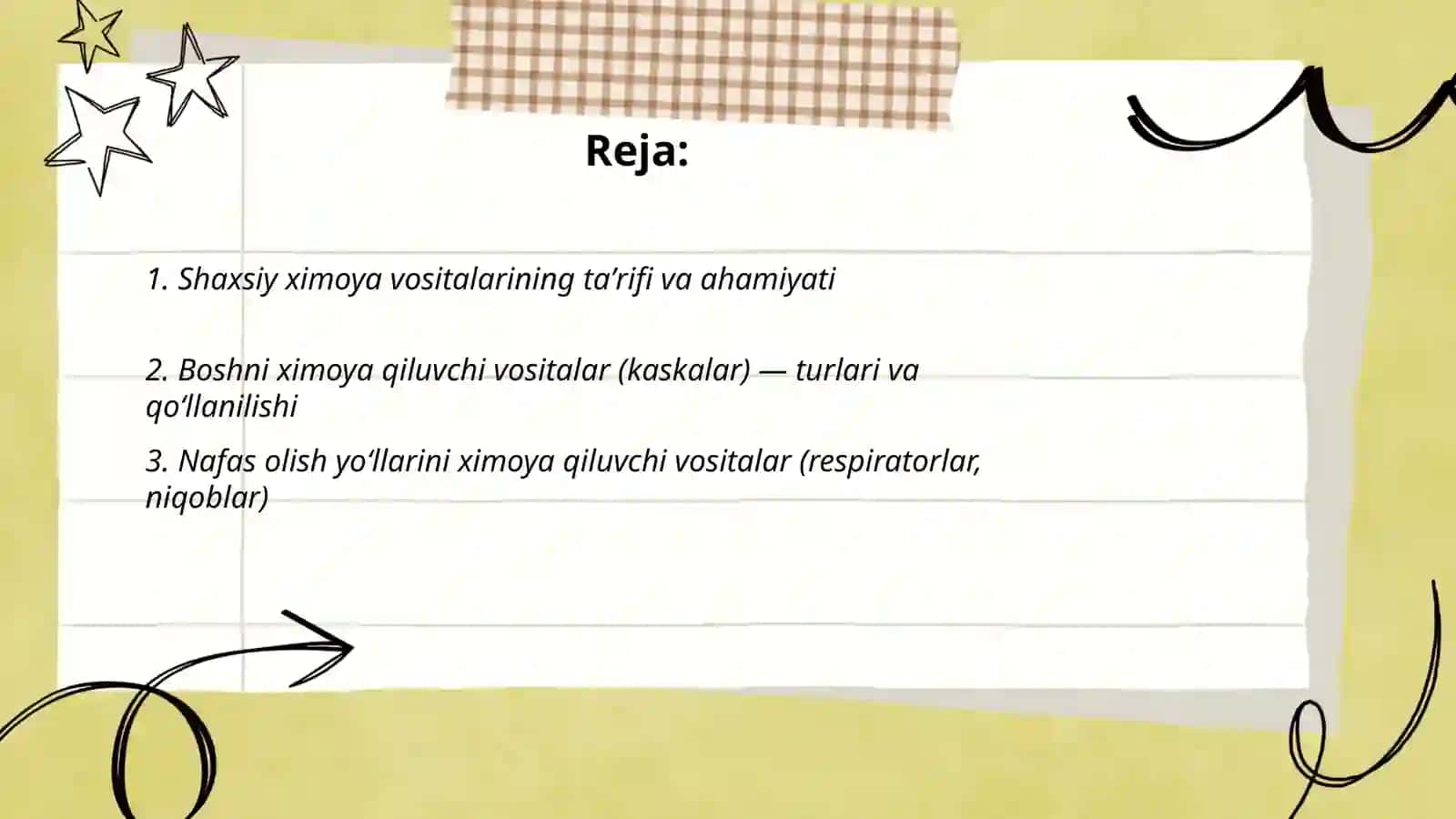 Shaxsiy ximoya vositalari 2