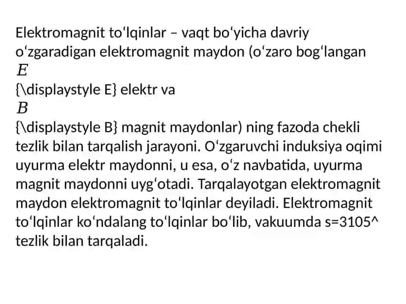 Elektromagnit maydon 2