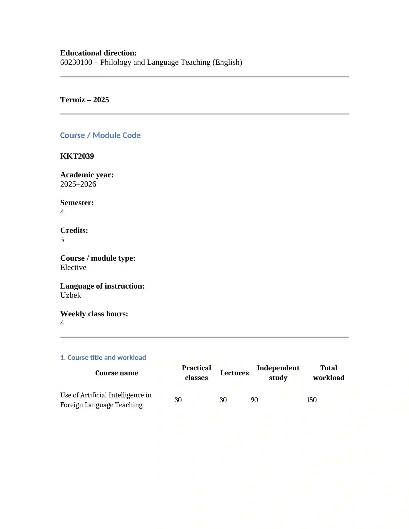 Use of Artificial Intelligence in Foreign Language Teaching 2