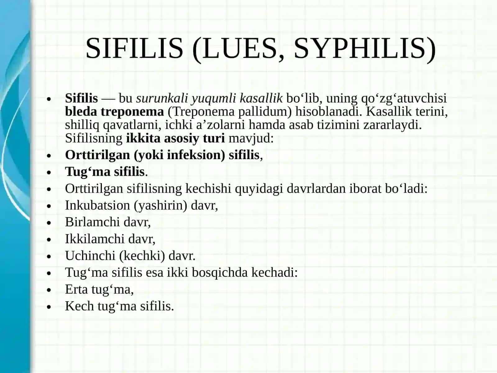 SIFILIS (LUES, SYPHILIS) 2