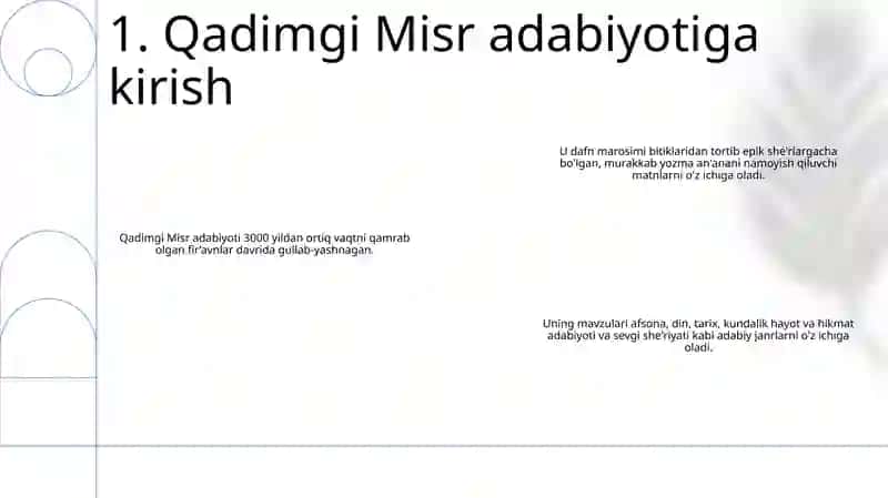 Qadimgi Misr adabiyoti 2