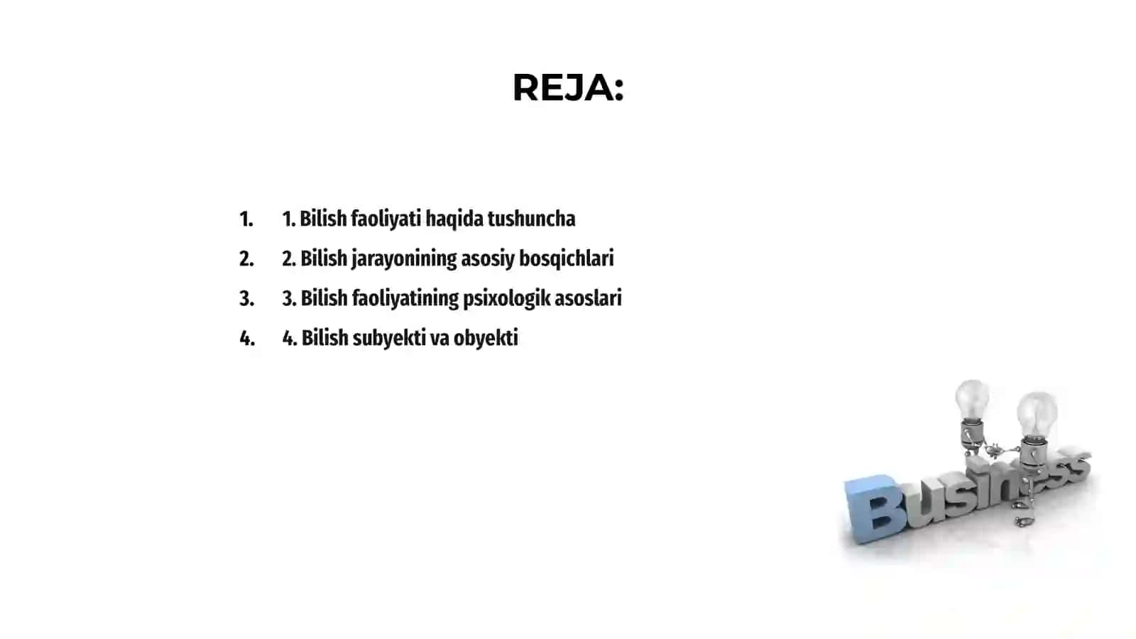 Bilish faoliyati va uning tuzilishi 2