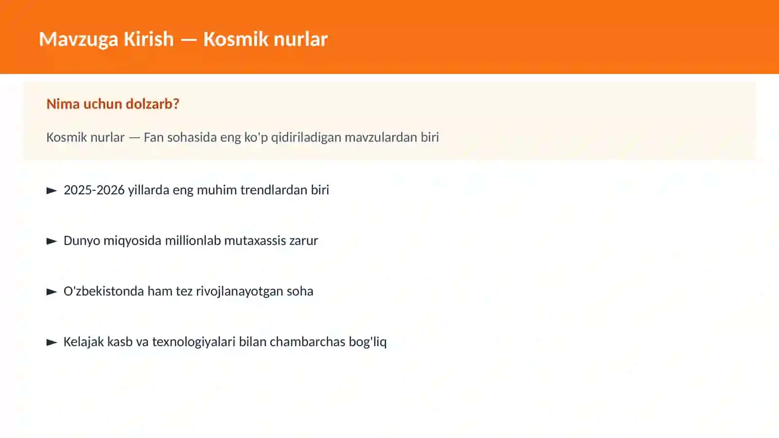 KOSMOSNI TADQIQ 2