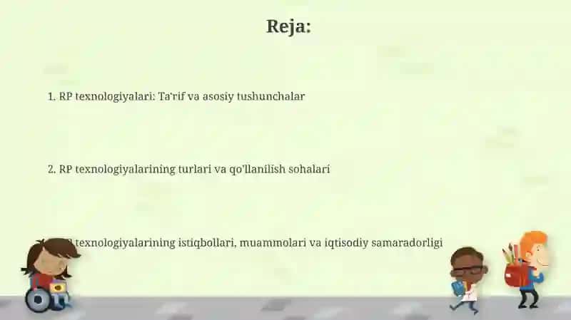 RP (rapid prototype- tezkor prototiplash) texnalogiyasi 2